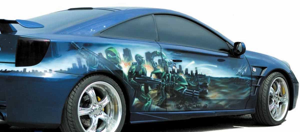 Toyota Celica ST23 тюнинг и аэрография, как не испортить машину на плохом СТО